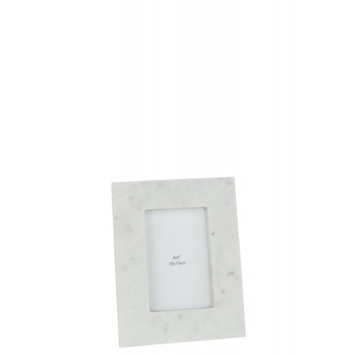 Cadre photo en marbre blanc - 10x15