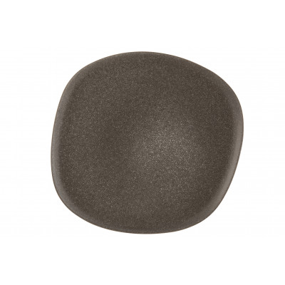 Assiette en céramique marron Louise - large