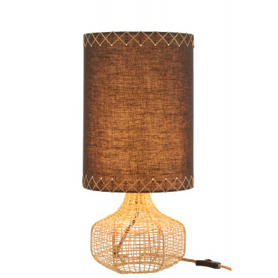 Lampe de table Ibiza marron
