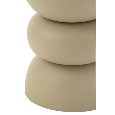 Table gigogne Lise en métal beige