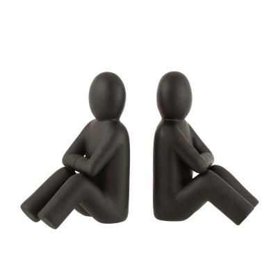 Set 2 Serre-livres P'tit Maurice Poly Noir