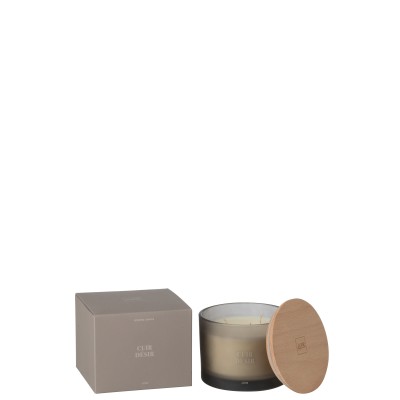 Bougie parfumée Accords Essentiels Cuir Desir-28H