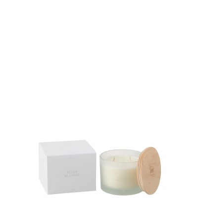 Bougie parfumée Accords Essentiels Fleur Blanche-28H