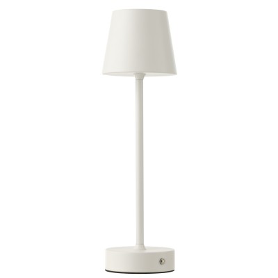 Lampe de table Goa en métal blanc