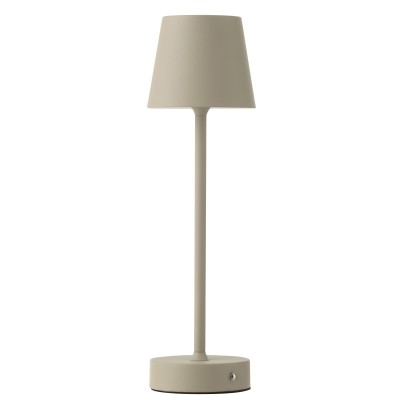 Lampe de table en métal taupe Goa