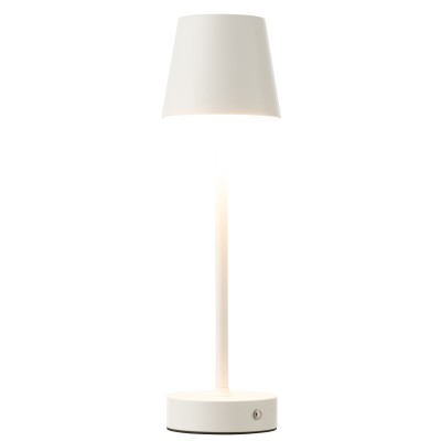 Lampe de table Goa en métal blanc