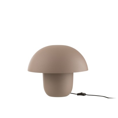 Lampe de table en fer taupe de taille moyenne