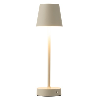 Lampe de table en métal taupe Goa