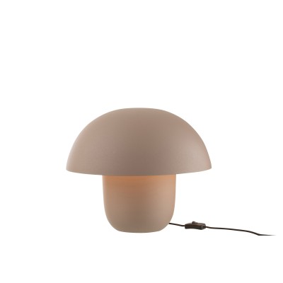 Lampe de table en fer taupe de taille moyenne
