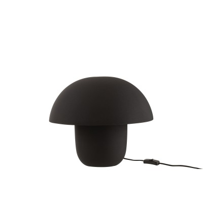 Lampe de table en fer noir de taille moyenne