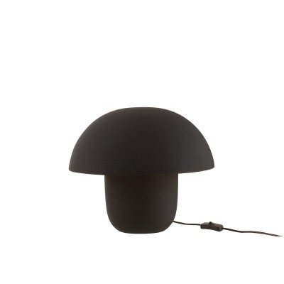 Lampe de table en fer noir de taille moyenne