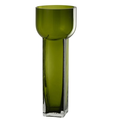 Vase en verre Carol Olive Grand