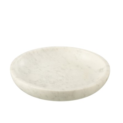 Bol de service en marbre blanc