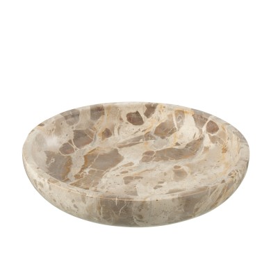 Bol de service en marbre beige