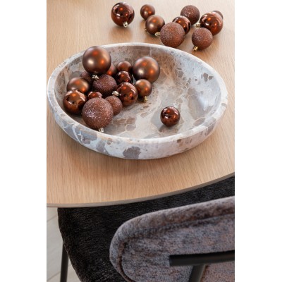 Bol de service en marbre beige