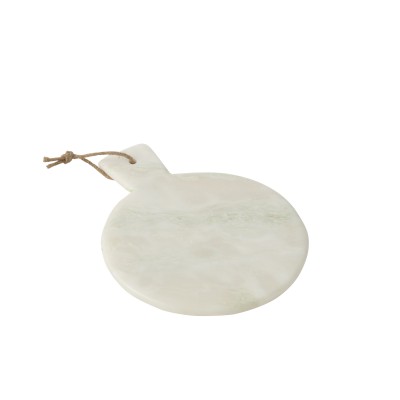 Planche à fromage ronde en marbre blanc et vert