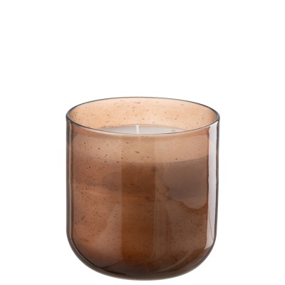 Bougie parfumée Li-Ly Land en cire brune de taille moyenne - 75H