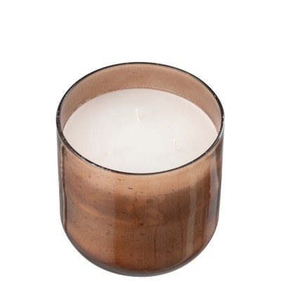 Bougie parfumée Li-Ly Land en cire brune de taille moyenne - 75H