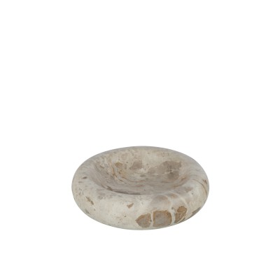 Petit Bol Rond Bas en Marbre Beige