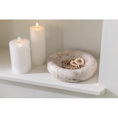 Petit Bol Rond Bas en Marbre Beige