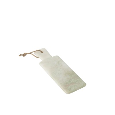 Planche à fromage rectangle en marbre blanc et vert petit