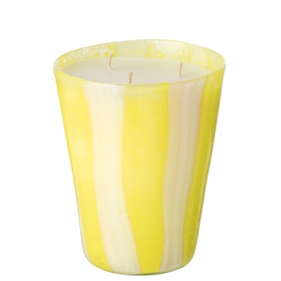 Bougie parfumée Noa Lines Jaune -95 heures