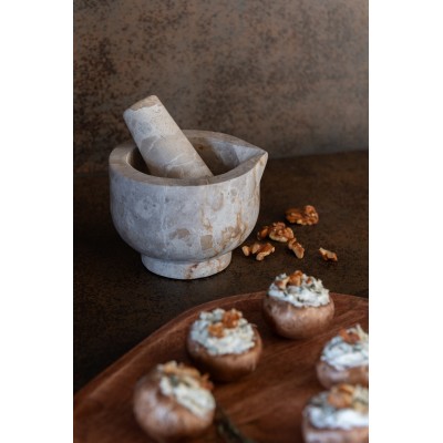 Mortier + Pilon Marbre Beige