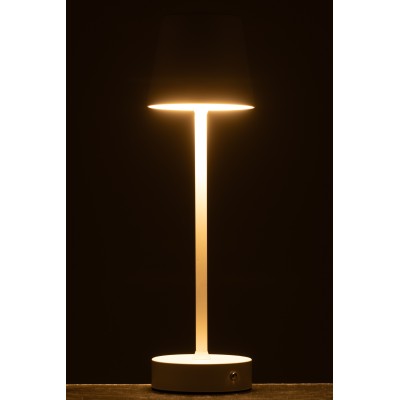 Lampe de table Goa en métal blanc