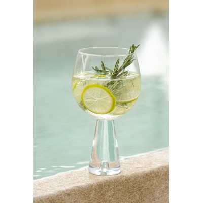 Verre à vin Dean en verre transparent