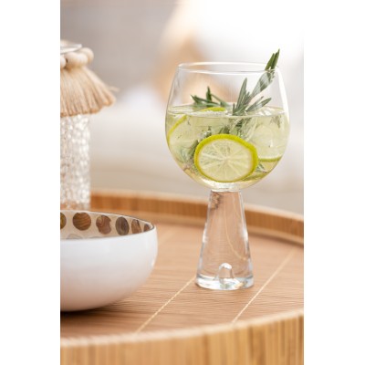 Verre à vin Dean en verre transparent