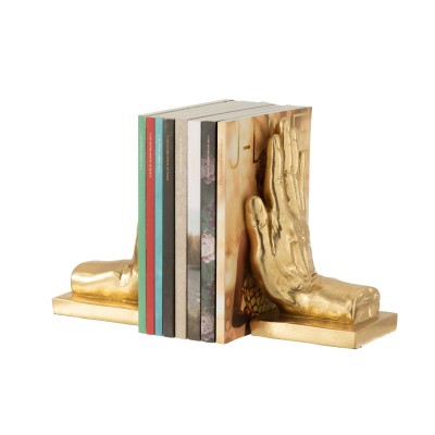 Serre-livres Mains Poly Or