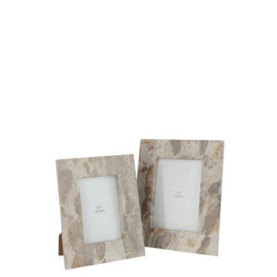 Cadre photo 13X18 en marbre beige
