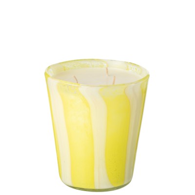 Bougie parfumée Noa Lines Jaune - 68 heures