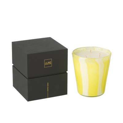Bougie parfumée Noa Lines Jaune - 68 heures