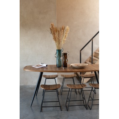 Vase Steggy en verre marron petit