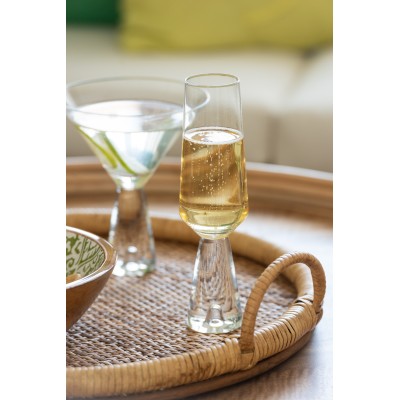 Verre à champagne Walker en verre transparent