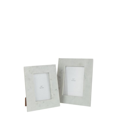 Cadre photo en marbre blanc 13 x 18